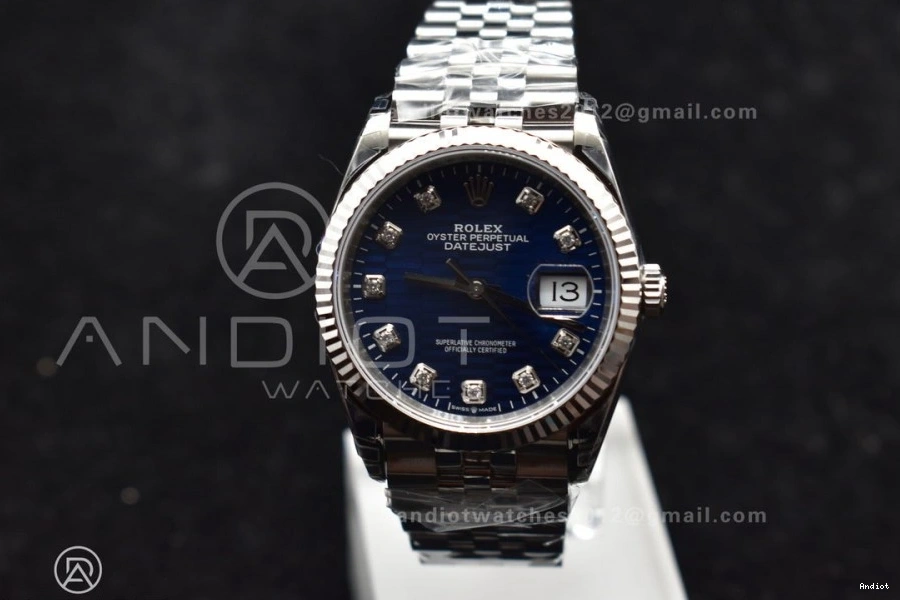 Diamond Steel 904L Jubilee VS3235 Blue Dial 126234 Bracelet Edition 1:1 Best 36 On DateJust SS VSF 1129